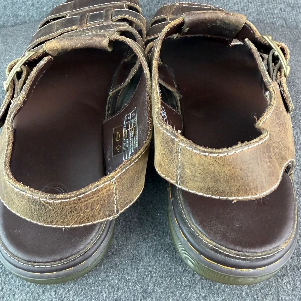 Dr. Martens Wrenlie Grizzly Leather Fisherman Sandals Men's Size 14